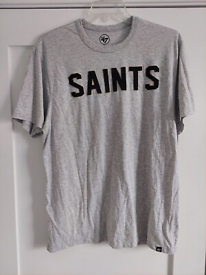 #ad New Orleans Saints 47 brand mens short sleeve t shirt size XL