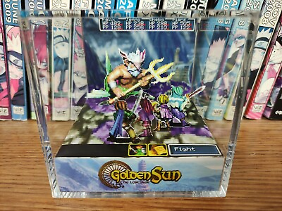 #ad Golden Sun The Lost Age Poseidon Handmade Diorama Gameboy Gaming Cube Fanart $49.99