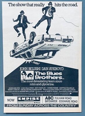 #ad THE BLUES BROTHERS 1980 Vintage ADVERT John Belushi Dan Aykroyd $19.99