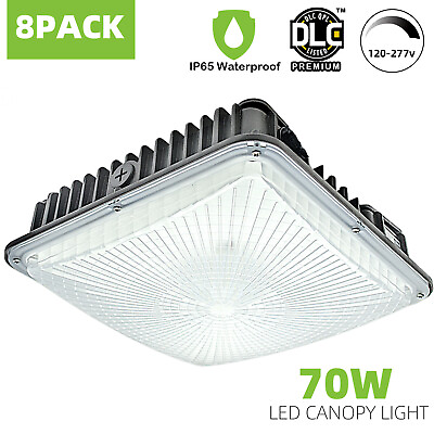 #ad LED Canopy Light 70Watt Outdoor Gas Station Carport Square Light Waterproof IP65
