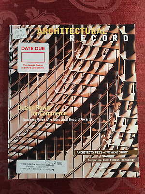 #ad Architectural Record Design Magazine October 1999 Design Power For Commerce