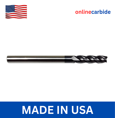 #ad 3 8quot; 4 FLUTE LONG CARBIDE END MILL TiALN COATED