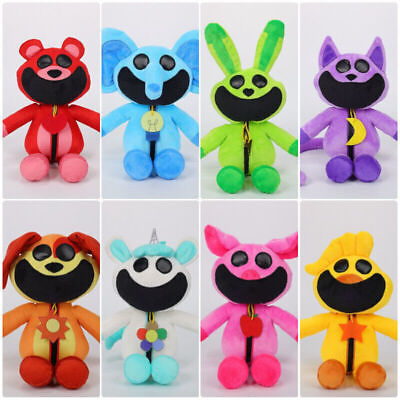 #ad US Smiling Critters Figure Plush Doll CatNap Hoppy Hopscotch Monster Doll Toys