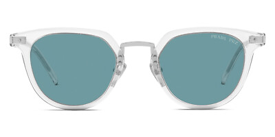 #ad Prada PR 17YS Sunglasses Crystal Polarized Green 49mm New 100% Authentic