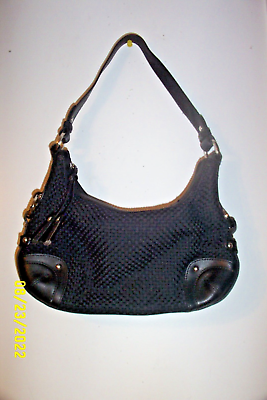 #ad The Sak Ashland Black Leather Shoulder Handbag Purse