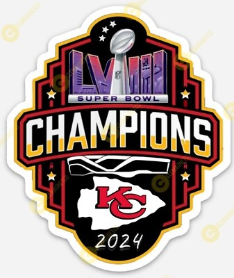 #ad Kansas City Chiefs Super Bowl LVII 58 STICKER Champs NFL Mahomes Champions KC