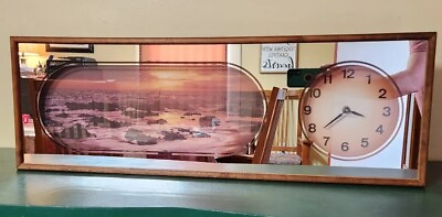 #ad Retro Eye Encounter Wall Clock With Beach View. Awesome Condition
