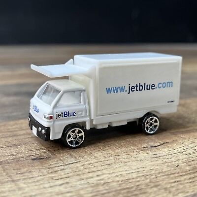 #ad Realtoy Jet Blue Fuel Tanker Transporter Vehicle White Truck