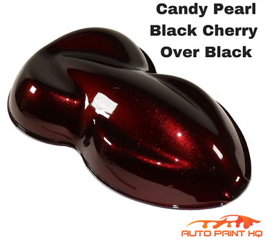 #ad Candy Pearl Black Cherry Basecoat Quart Complete Kit Over Black Base