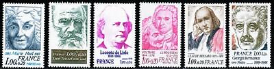 #ad 👉 France 1978 FAMOUS PEOPLE SC#B505 10 MNH LITERATURE