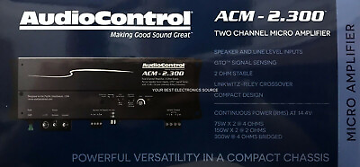 #ad NEW Audio Control ACM2.300 Compact 2 Channel Class D Car Amplifier 2 Ohm Stable $299.00