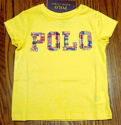 #ad POLO RALPH LAUREN AUTHENTIC TODDLERS GIRLS BRAND NEW ORIGINAL T SHIRT Sz 2T NWT