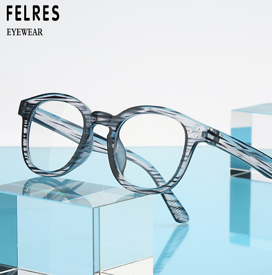 #ad Fashion Oval Anti Blue Light Eyeglasses For Men Women Clear Lens Glasses Frames
