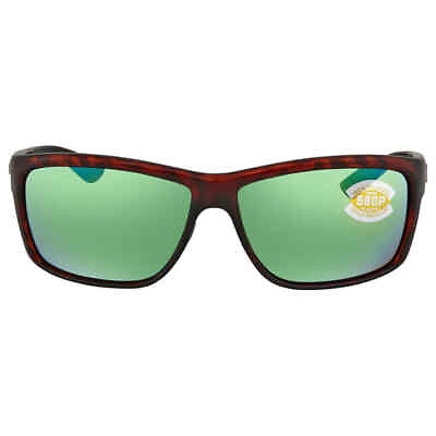 #ad Costa Del Mar Mag Bay Green Mirror Polarized Polycarbonate Men#x27;s Sunglasses AA