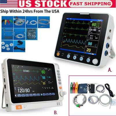 #ad Portable Medical Patient Monitor Vital Sign ICU ECG NIBP RESP TEMP SPO2 PR HR US