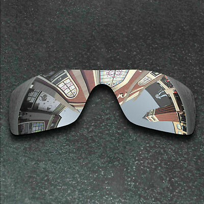 #ad Silver Polarized Replacement Lenses For Oakley Batwolf OO9101