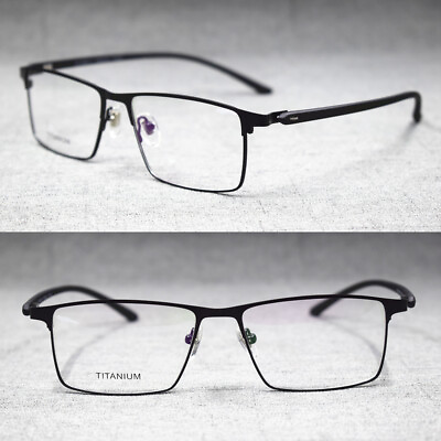#ad Men TR90 Spring Hinges Lightweig Eyeglass Frames Half Rimless Glasses Rx able