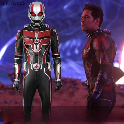 #ad Ant Man and The Wasp Quantumania Cosplay Scott Edward Harris Lang Jumpsuit Adult