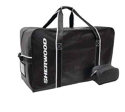 #ad NEW Sherwood Team PRO Carry Hockey Bag w Toiletry Bag Medium 30x17x15 Black
