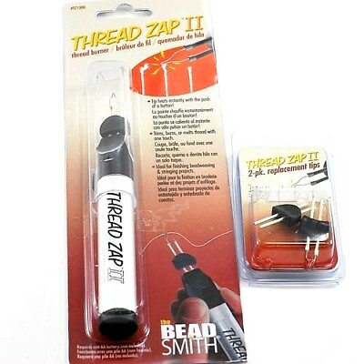 #ad Beadsmith Thread Zap II Thread Burner Tool or 2 Replacement Tips Cordless Tools