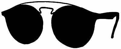 #ad Sunglasses Vinyl Decal