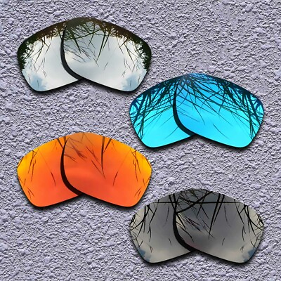 #ad Blackamp;Silveramp;Blueamp;Fire Red Replacement Lenses For Oakley Catalyst Polarized