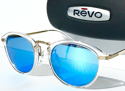 #ad NEW* Revo QUINN Clear Crystal polished POLARIZED Blue Water Sunglass 1135 09 H2O $148.88