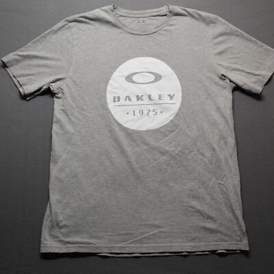 #ad Oakley Large Shirt Short Sleeve Mens Logo T Shirt Fit Graphic Regular Adult Tee