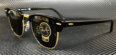 #ad RAY BAN RB3016 W0365 Black on Arista Square 55 mm Unisex Sunglasses