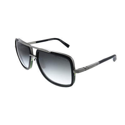 #ad New Dita Mach One DT DRX 2030 E BLK SLV Black Silver Metal Sunglasses Grey Lens
