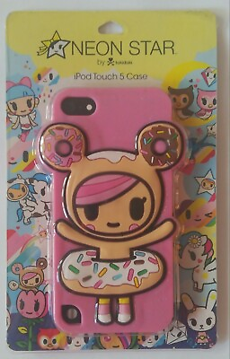 #ad Case for iPod Touch 5 Flexible Neon Star Donutella by Tokidoki Pink Color.