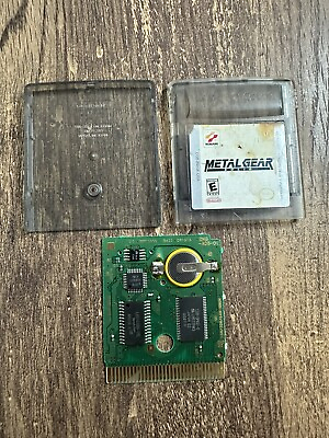 #ad Metal Gear Solid Nintendo Game Boy Color GBC Cartridge Authentic New Battery