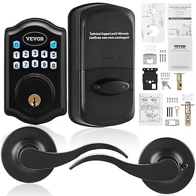 #ad VEVOR Keyless Entry Door Lock with Handle Electronic Door Lock Keypad and Key