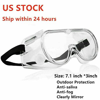#ad 10 pcs Anti Fog Outdoor Housework Safe Lab Plastic Glasses Protective Goggles