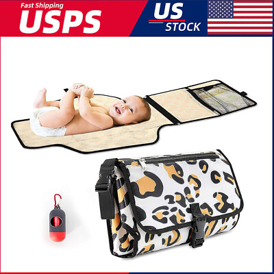 #ad Baby Diaper Pad Mat Portable Infant Waterproof Nappy Changing Table Cover US
