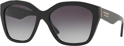 #ad BURBERRY BE 4261 30018G Black Plastic Irregular Sunglasses Gray Gradient Lens