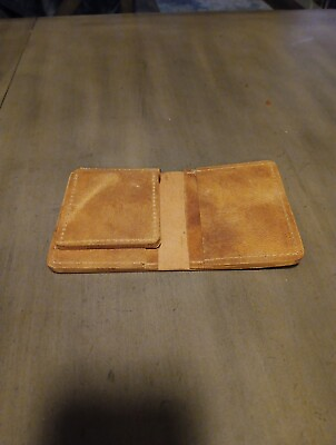 #ad handmade leather wallet men bifold