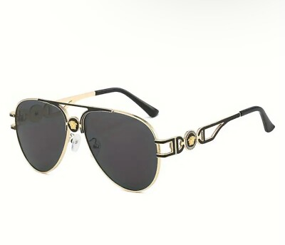 #ad versace sunglasses unisex black gold