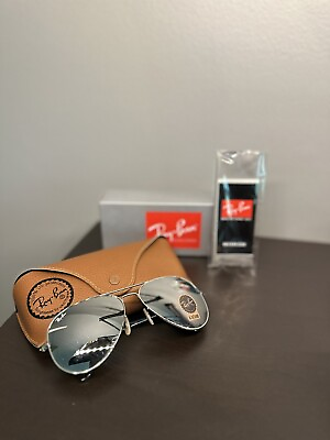 #ad Ray Ban Rb3025 Classic Mirrored Aviator Sunglasses
