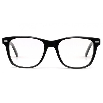 #ad Square Acetate Glasses Frames for Men Women Shiny Black Thick Plastic Eyeglasses