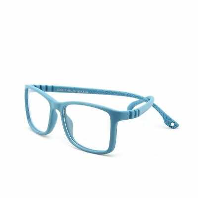 #ad Kids Silicone Eyeglass Frames Lightweight Square Glasses Boys Girls Teens GFA809