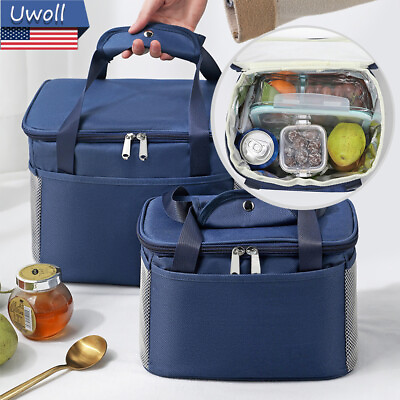 #ad Lunch Bag Adult Lunch Box for Work School Men Women Kids Leakproof Xmas Gift $13.56