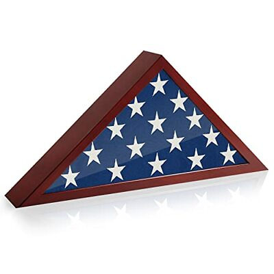 #ad USA American Flag Case Frame Memorial Flag Display Case for Table Wall Hanging $23.54