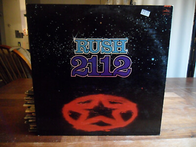 #ad Rush Vinyl LP 2112 Mercury Records SRM 1 1079 EX Vinyl VG Cover