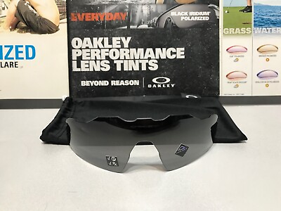 #ad Oakley Radar EV Path Prizm Black Polarized Replacement lens New w Microfiber