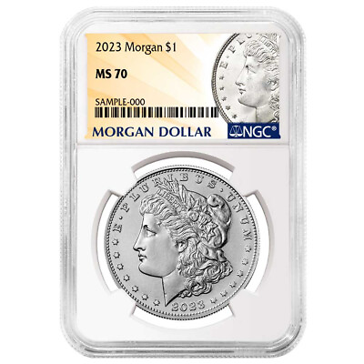 #ad 2023 $1 Morgan Silver Dollar NGC MS70 Morgan Label