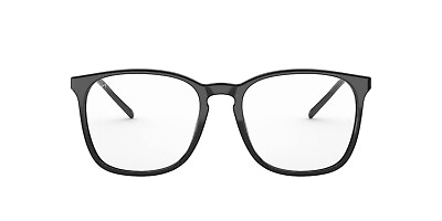 #ad Ray Ban Classic Designer Black Square Eyeglass Frames with Demo Lens RB5387