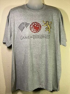 #ad Game of Thrones T Shirt HBO Licensed NEW SEALED Sizes M L XL Gray Shirt