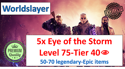 #ad Outriders ✅✅✅ 5x Eye of the Storm level 75 Tier 40 PS4 PS5 Xbox PC
