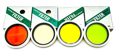 #ad Konica Minolta Filter Set of 4 {55} Orange Yellow Green UV look unused